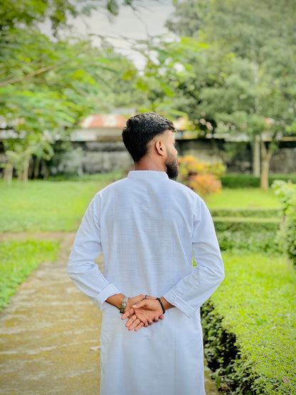 কুমিল্লার অরিজিনাল খাদী কাপড়ে তৈরি প্রিমিয়াম পাঞ্জাবি– White-Black-Cream Edition