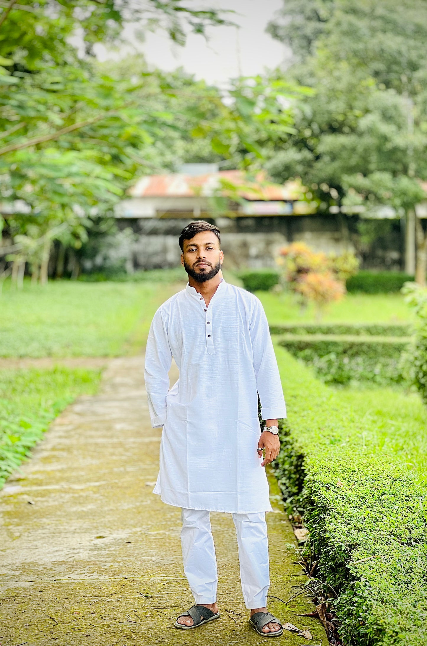 কুমিল্লার অরিজিনাল খাদী কাপড়ে তৈরি প্রিমিয়াম পাঞ্জাবি– White-Black-Cream Edition