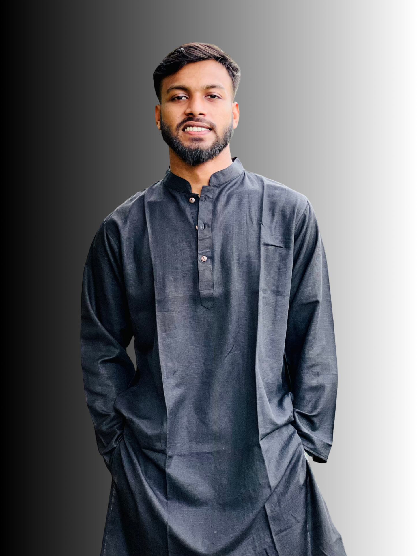 কুমিল্লার অরিজিনাল খাদী কাপড়ে তৈরি প্রিমিয়াম পাঞ্জাবি– White-Black-Cream Edition