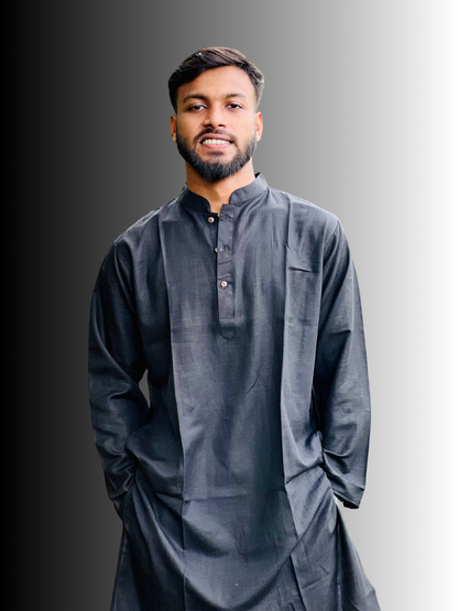 কুমিল্লার অরিজিনাল খাদী কাপড়ে তৈরি প্রিমিয়াম পাঞ্জাবি– White-Black-Cream Edition